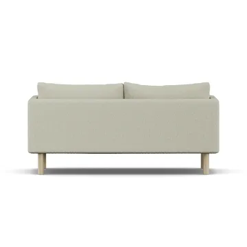 Linnevik Sofa - Luiza Beige 3981-Eiche weiß geölt, 2-sitzig, ohne Volant - 1898