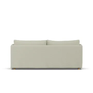 Linnevik Sofa - Luiza Beige 3981-Eiche weiß geölt, 3-sitzig, mit Volant - 1898