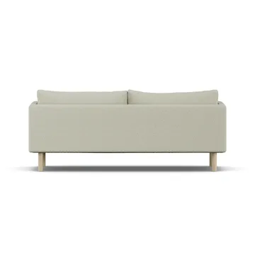 Linnevik Sofa - Luiza Beige 3981-Eiche weiß geölt, 3-sitzig, ohne Volant - 1898