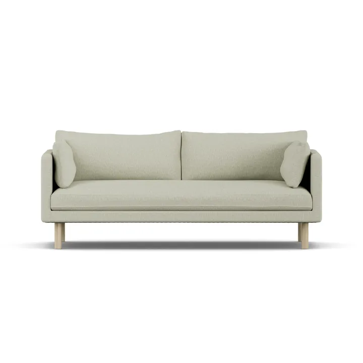 Linnevik Sofa - Luiza Beige 3981-Eiche weiß geölt, 3-sitzig - 1898