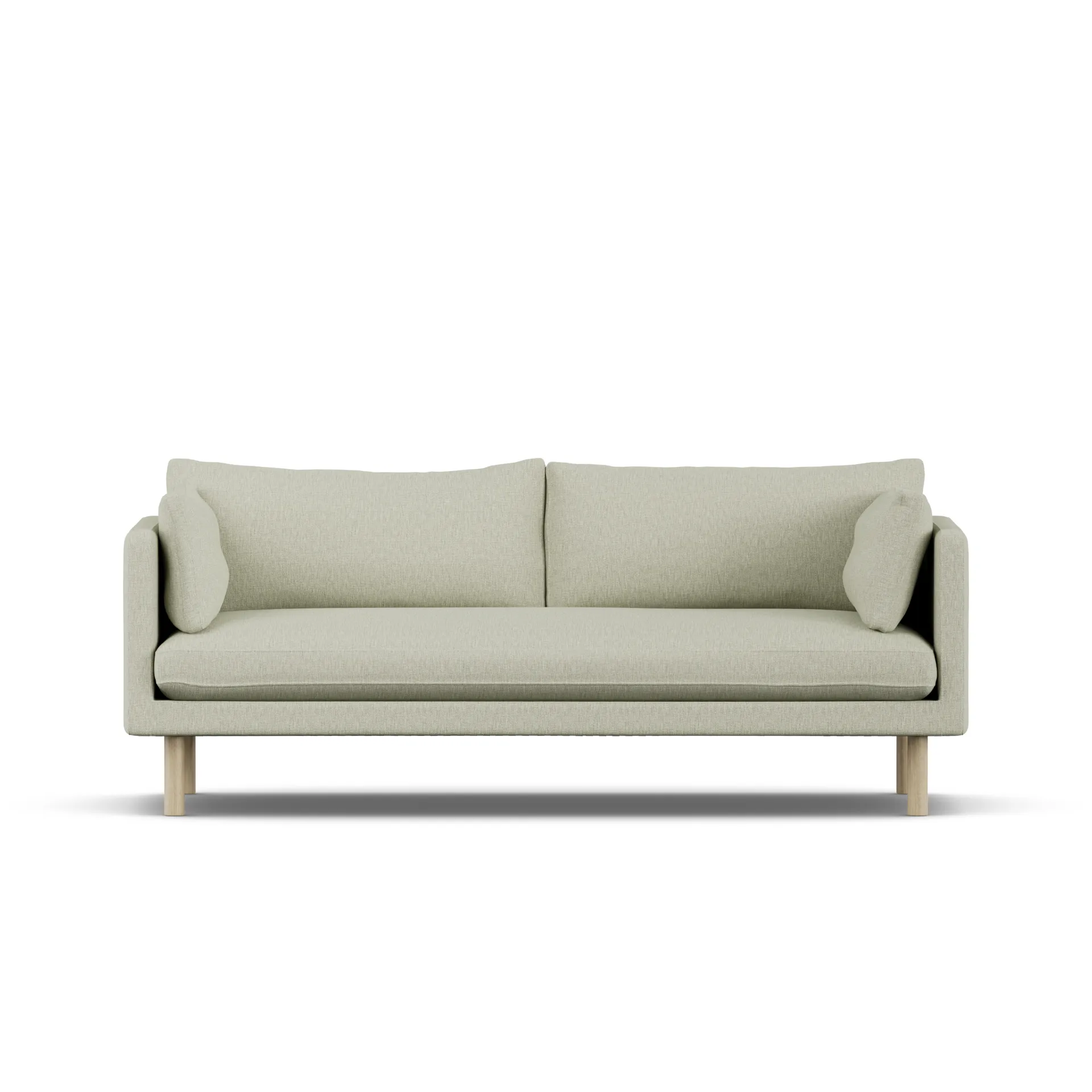 Linnevik Sofa, Luiza Beige 3981-Eiche weiß geölt, 3-sitzig 1898