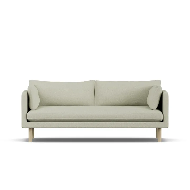 Linnevik Sofa - Luiza Beige 3981-Eiche weiß geölt, 3-sitzig - 1898