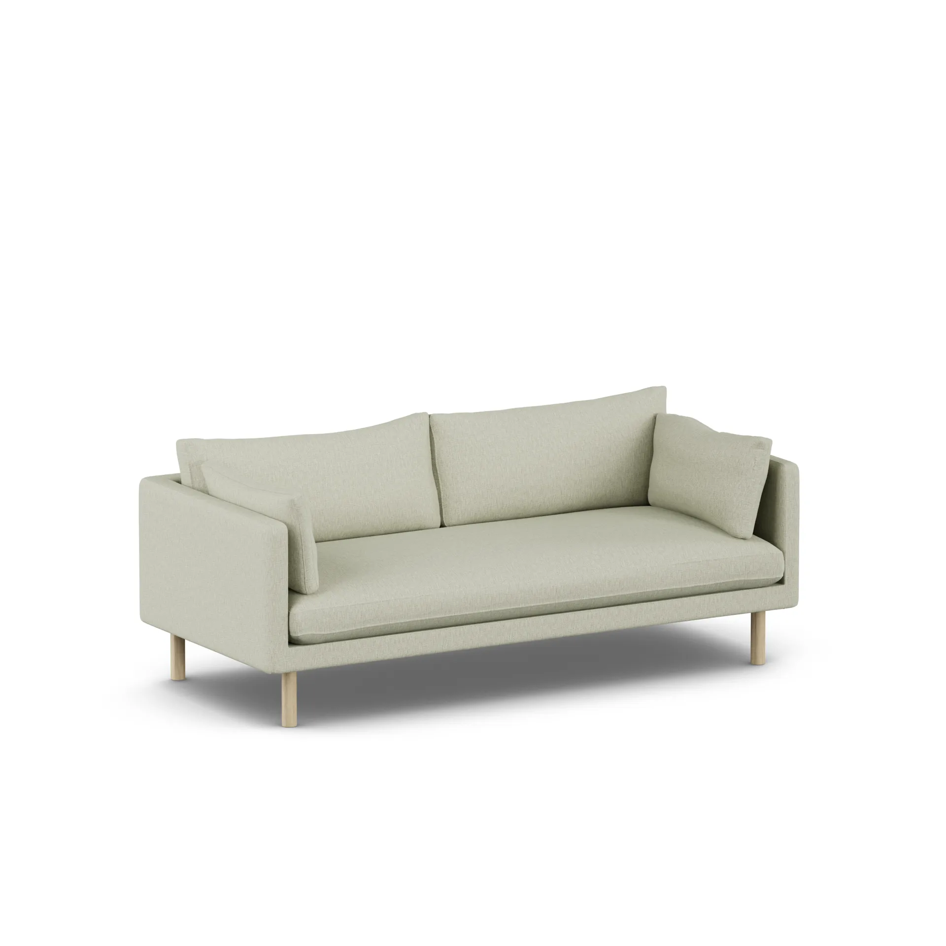 Linnevik Sofa, Luiza Beige 3981-Eiche weiß geölt, 3-sitzig 1898