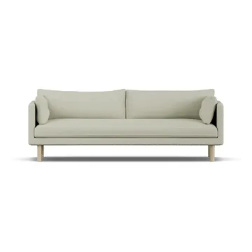 Linnevik Sofa - Luiza Beige 3981-Eiche weiß geölt, 4-sitzig, ohne Volant - 1898