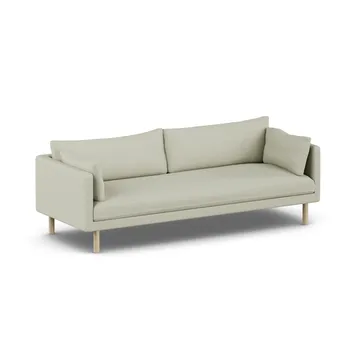 Linnevik Sofa - Luiza Beige 3981-Eiche weiß geölt, 4-sitzig, ohne Volant - 1898