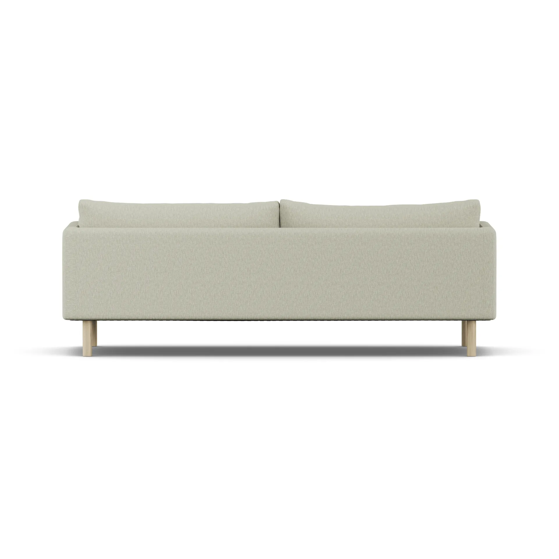 Linnevik Sofa, Luiza Beige 3981-Eiche weiß geölt, 4-sitzig, ohne Volant 1898