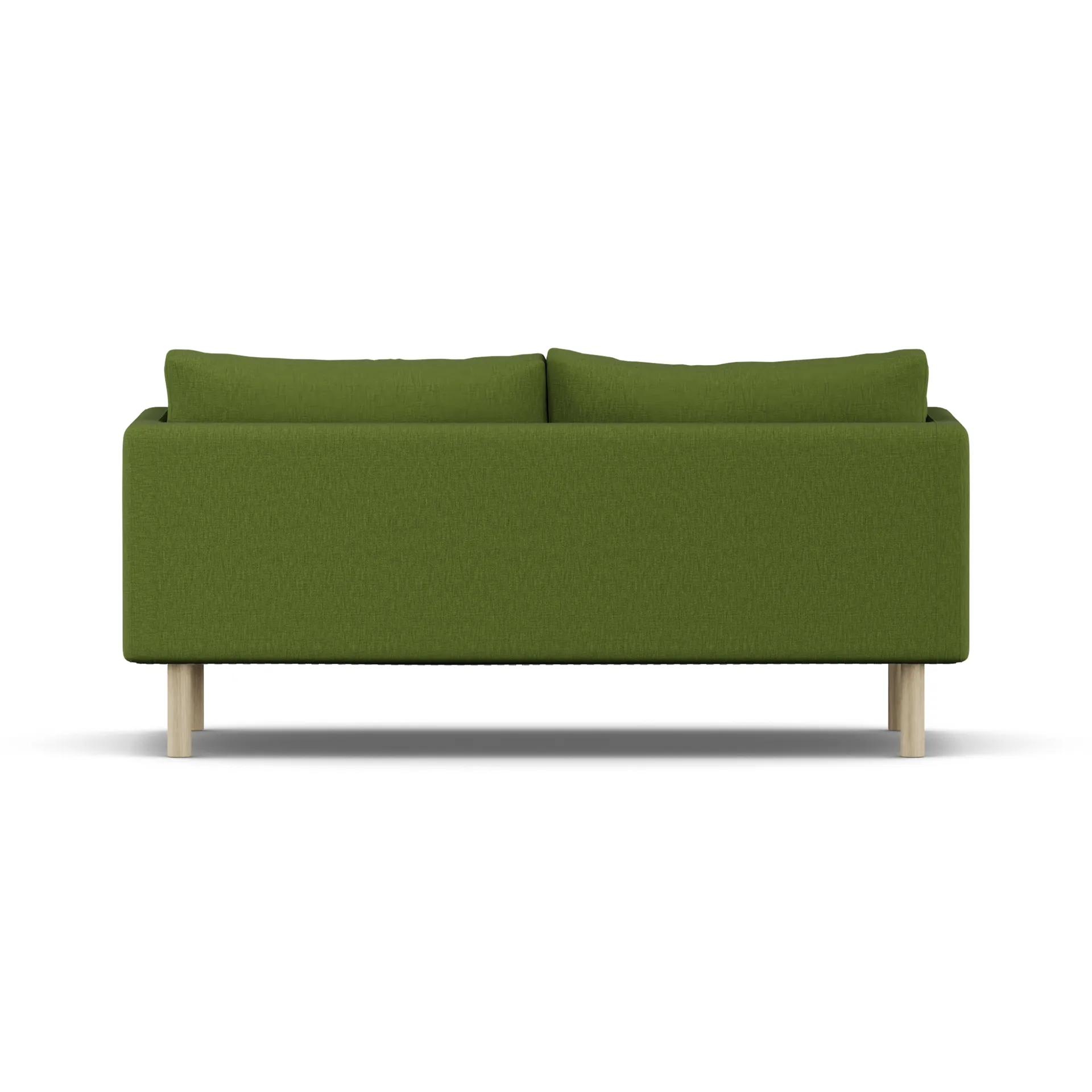 Linnevik Sofa, Luiza Green 3975-Eiche weiß geölt, 2-sitzig, ohne Volant 1898