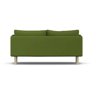 Linnevik Sofa - Luiza Green 3975-Eiche weiß geölt, 2-sitzig, ohne Volant - 1898