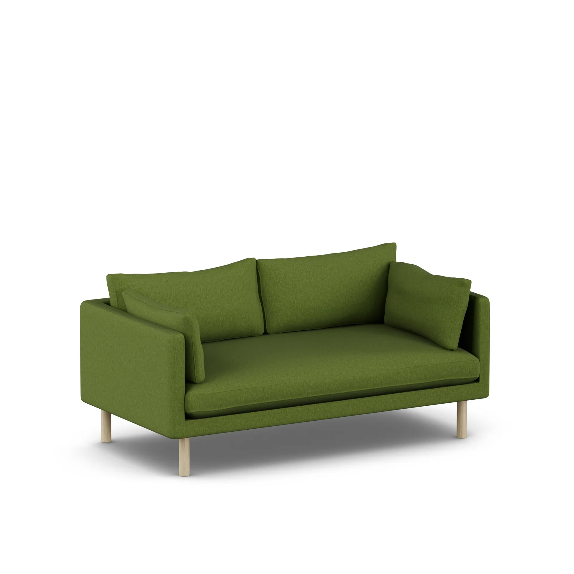 Linnevik Sofa, Luiza Green 3975-Eiche weiß geölt, 2-sitzig 1898