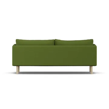 Linnevik Sofa - Luiza Green 3975-Eiche weiß geölt, 3-sitzig, ohne Volant - 1898