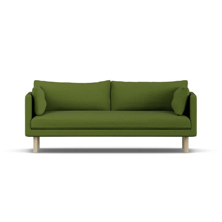 Linnevik Sofa - Luiza Green 3975-Eiche weiß geölt, 3-sitzig - 1898