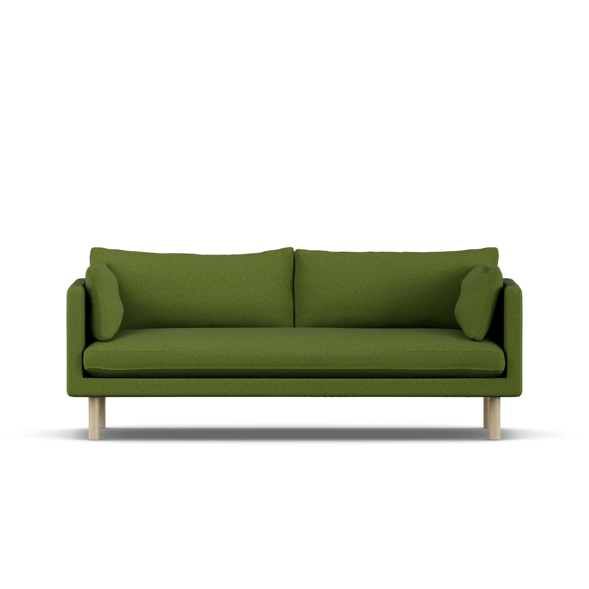 Linnevik Sofa, Luiza Green 3975-Eiche weiß geölt, 3-sitzig 1898