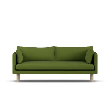 Linnevik Sofa - Luiza Green 3975-Eiche weiß geölt, 3-sitzig - 1898