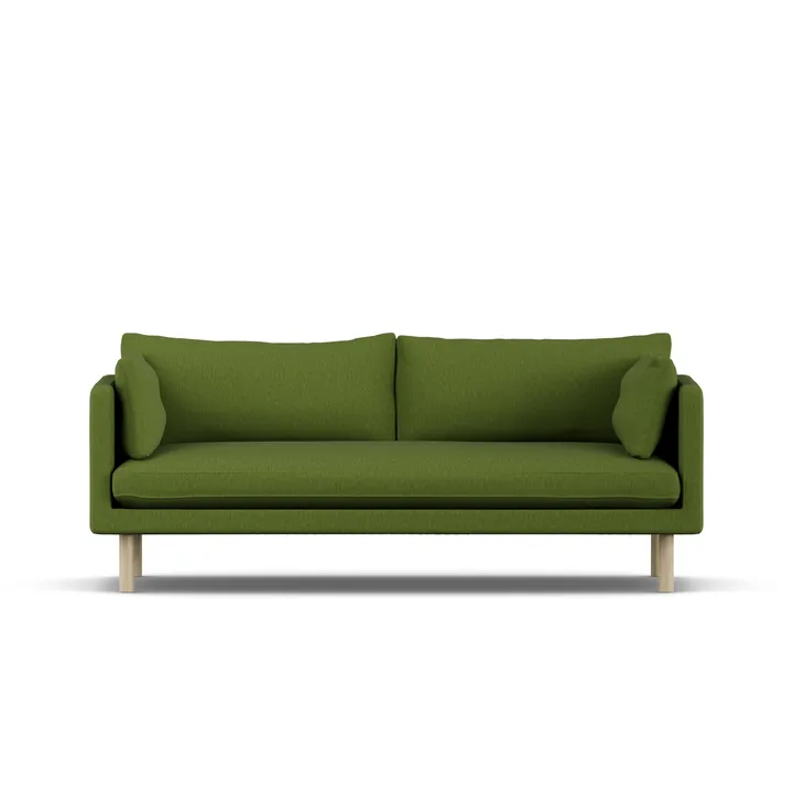 Linnevik Sofa - Luiza Green 3975-Eiche weiß geölt, 3-sitzig - 1898