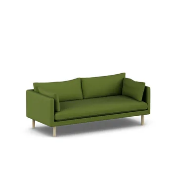 Linnevik Sofa - Luiza Green 3975-Eiche weiß geölt, 3-sitzig - 1898