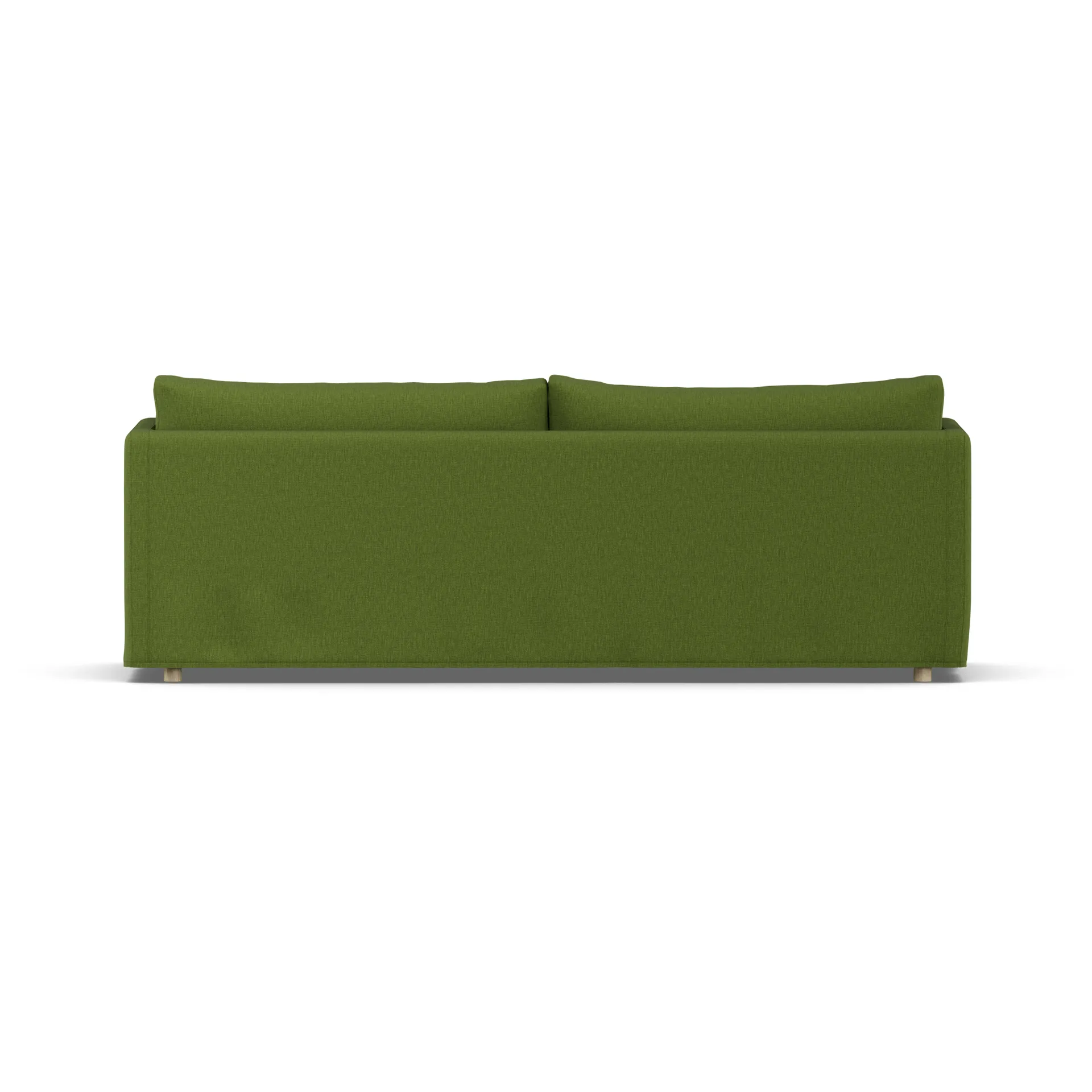 Linnevik Sofa, Luiza Green 3975-Eiche weiß geölt, 4-sitzig, mit Volant 1898