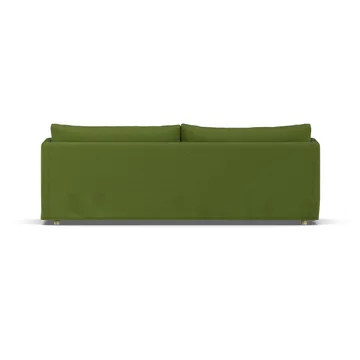 Linnevik Sofa - Luiza Green 3975-Eiche weiß geölt, 4-sitzig, mit Volant - 1898