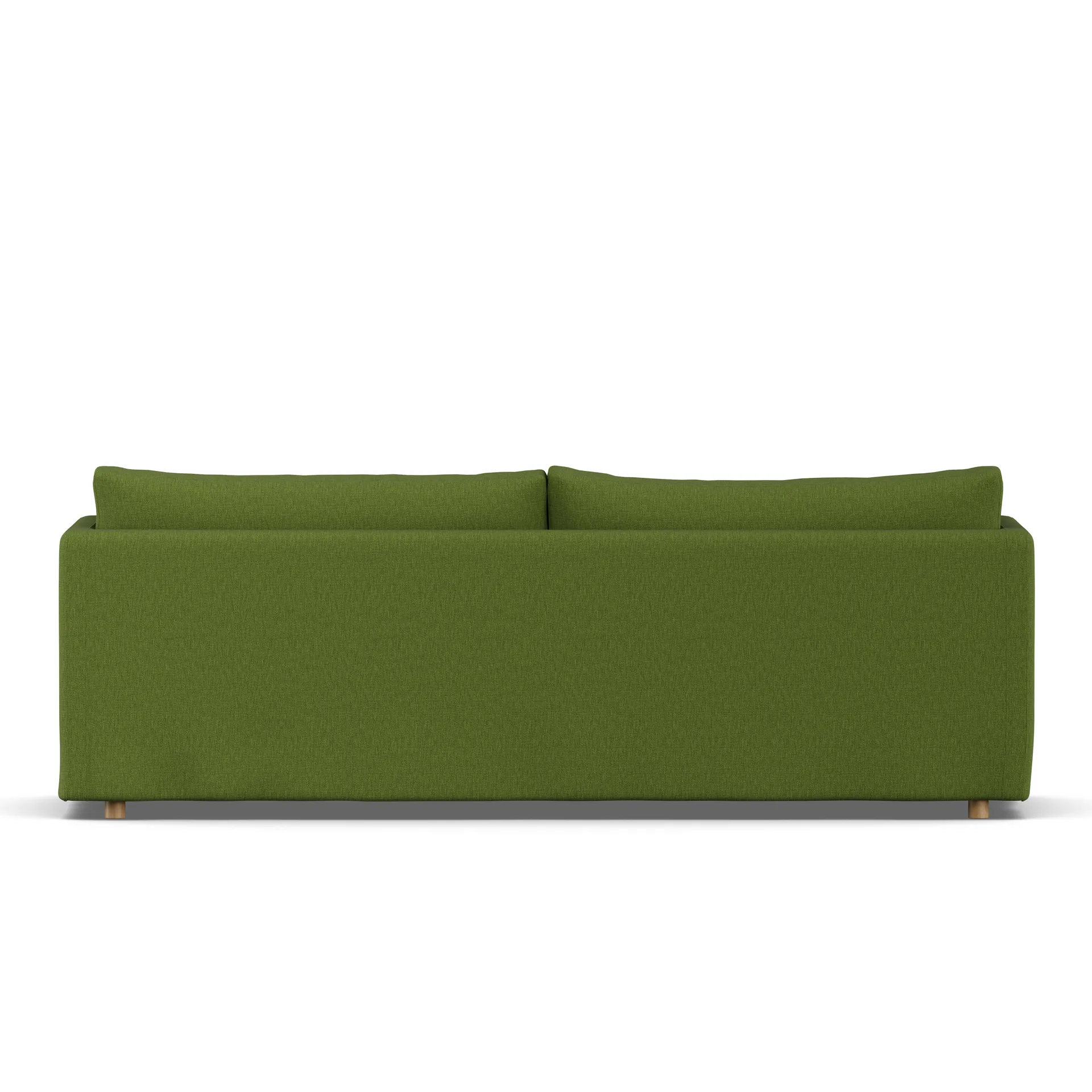 Linnevik Sofa, Luiza Green 3975-Eiche weiß geölt, 4-sitzig, mit Volant 1898