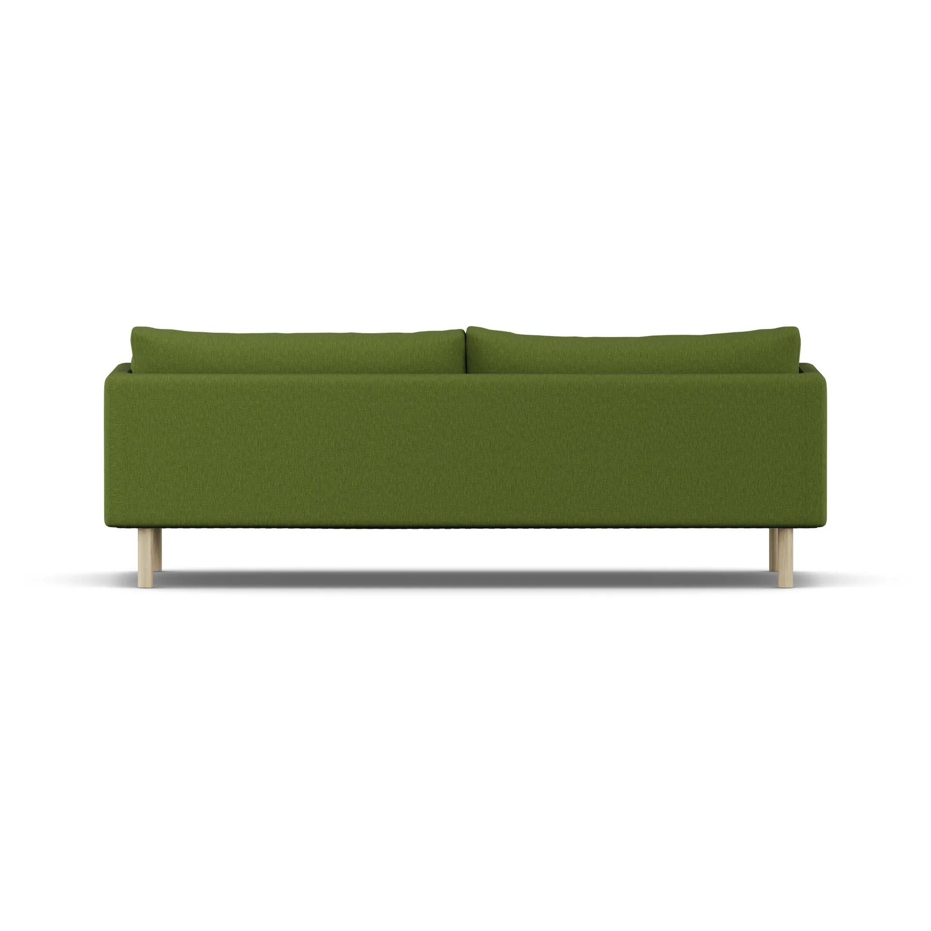 Linnevik Sofa, Luiza Green 3975-Eiche weiß geölt, 4-sitzig, ohne Volant 1898