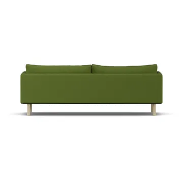 Linnevik Sofa - Luiza Green 3975-Eiche weiß geölt, 4-sitzig, ohne Volant - 1898