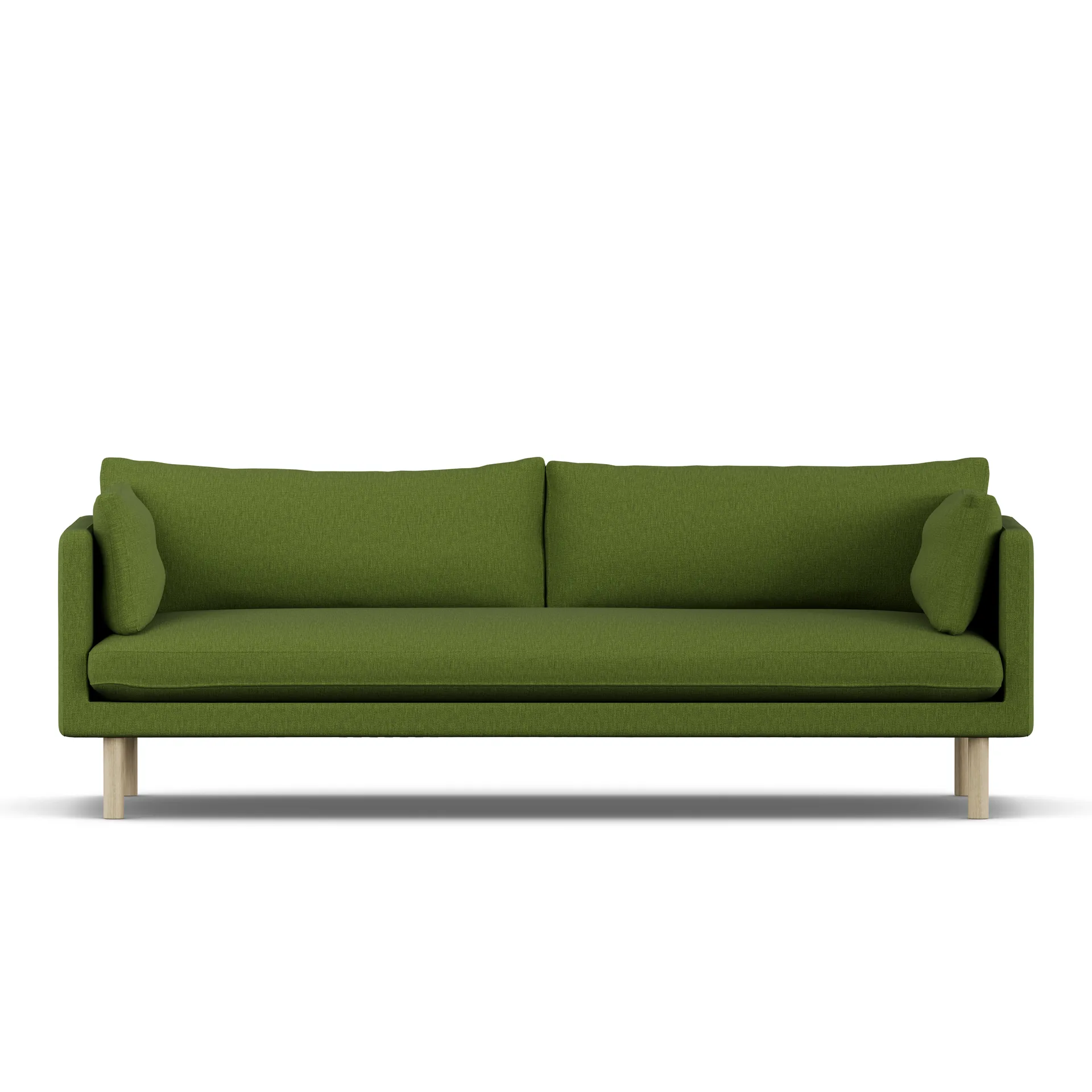 Linnevik Sofa, Luiza Green 3975-Eiche weiß geölt, 4-sitzig 1898