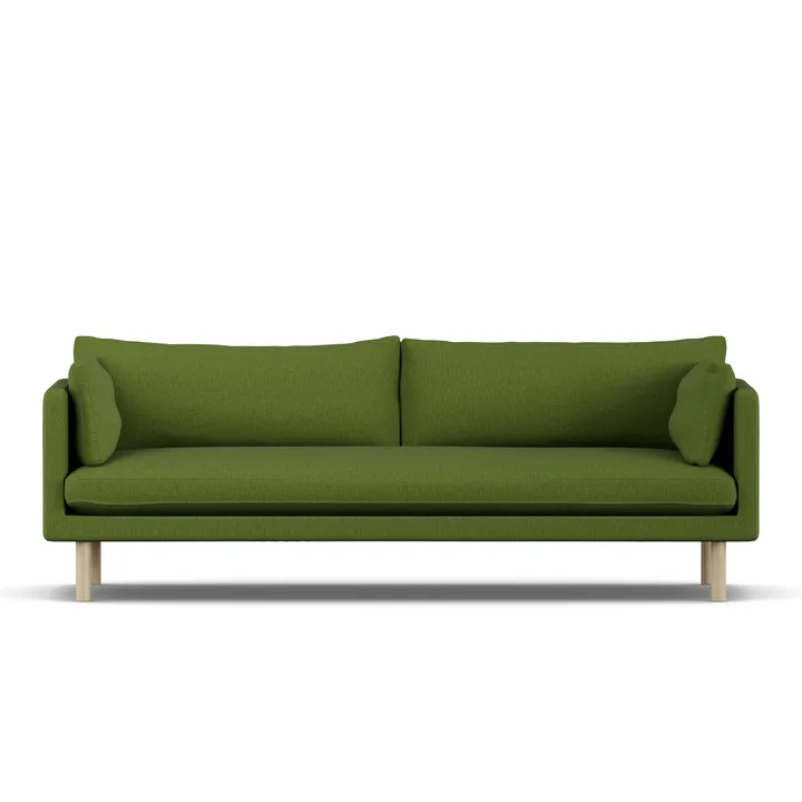 Linnevik Sofa - Luiza Green 3975-Eiche weiß geölt, 4-sitzig - 1898
