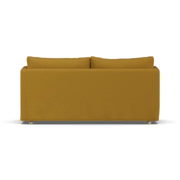 Linnevik Sofa - Luiza Mustard 3972-Eiche weiß geölt, 2-sitzig, mit Volant - 1898