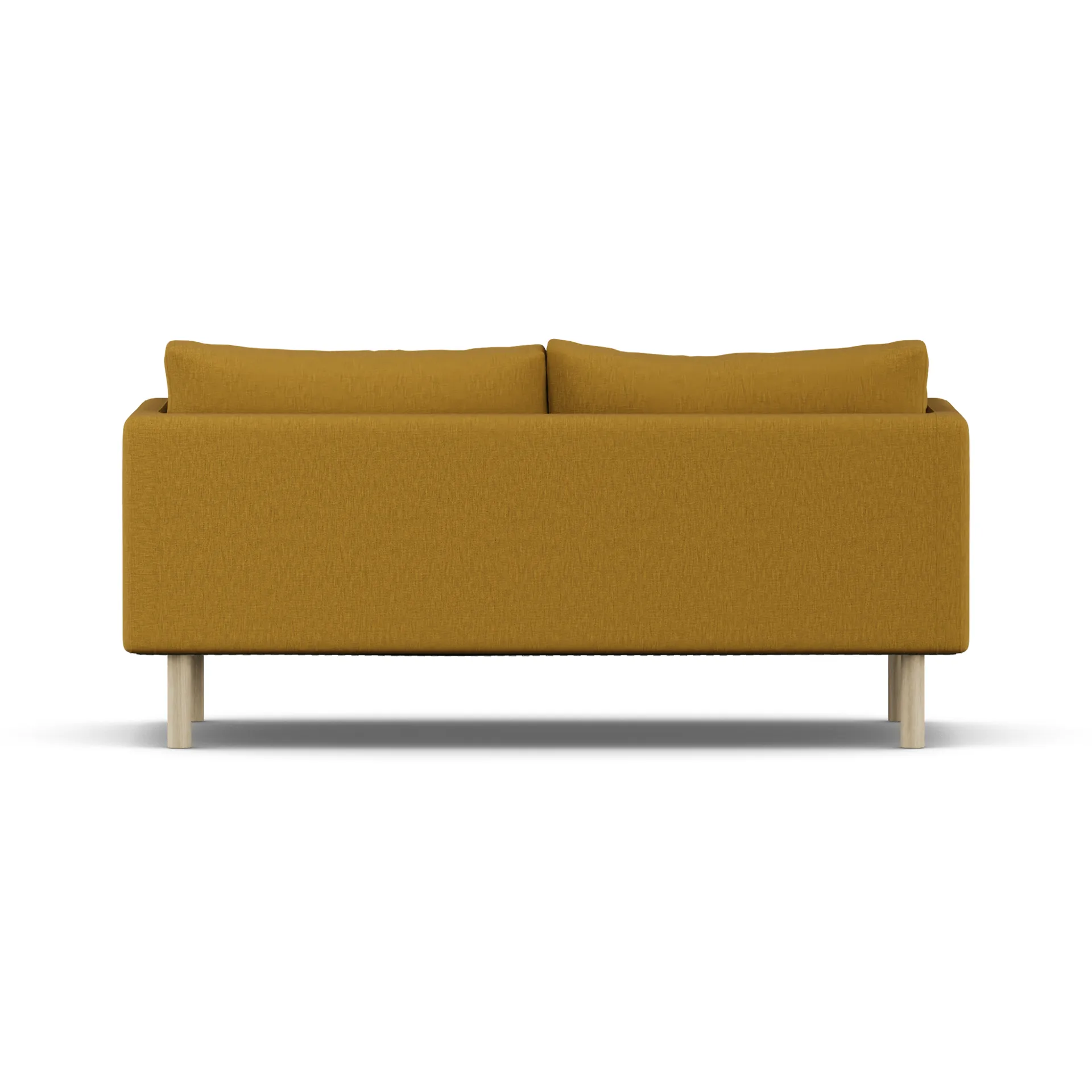 Linnevik Sofa, Luiza Mustard 3972-Eiche weiß geölt, 2-sitzig, ohne Volant 1898