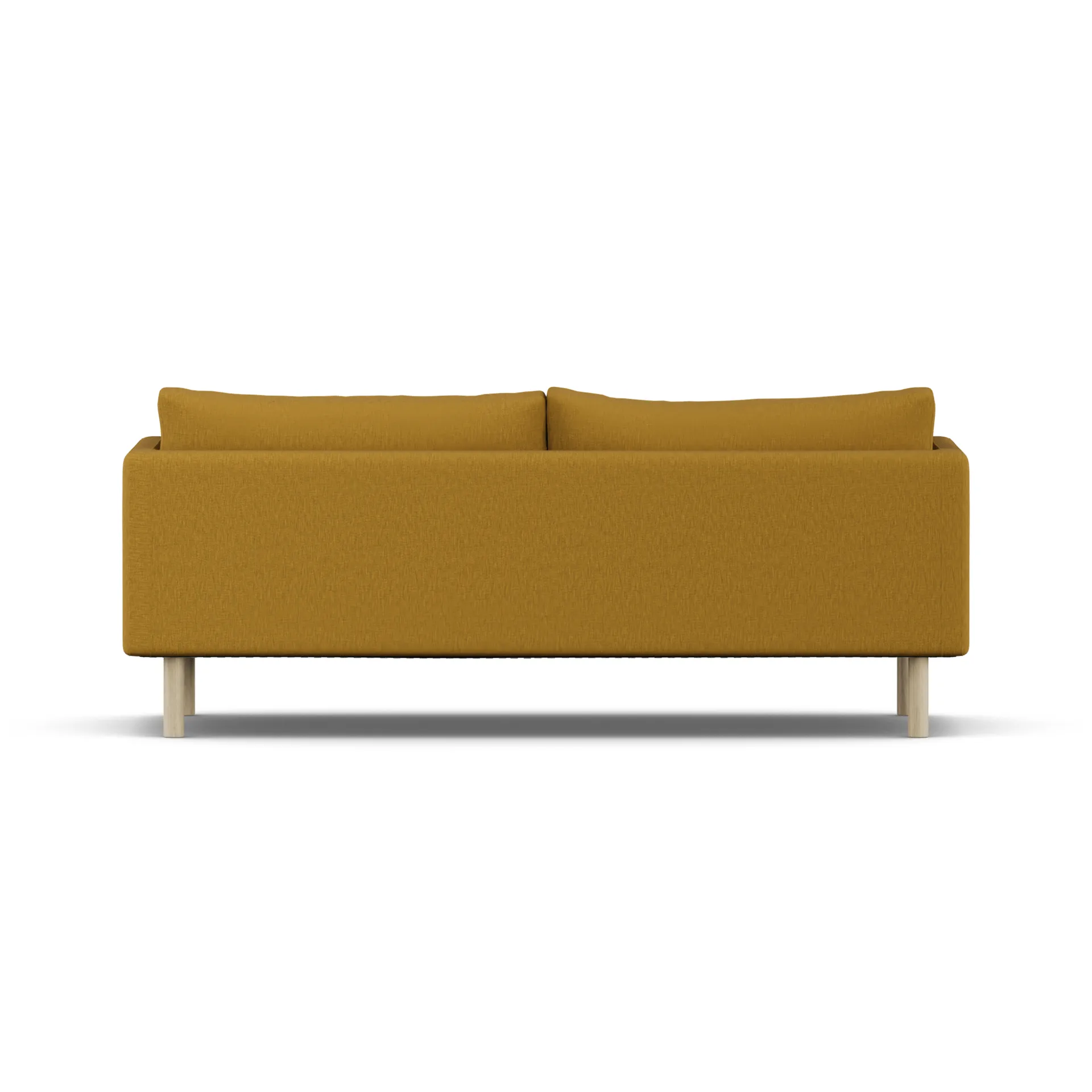 Linnevik Sofa, Luiza Mustard 3972-Eiche weiß geölt, 3-sitzig, ohne Volant 1898