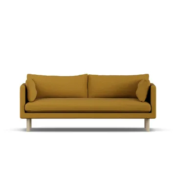 Linnevik Sofa - Luiza Mustard 3972-Eiche weiß geölt, 3-sitzig - 1898