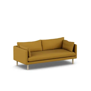 Linnevik Sofa - Luiza Mustard 3972-Eiche weiß geölt, 3-sitzig - 1898