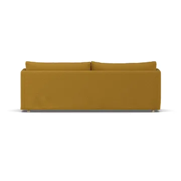 Linnevik Sofa - Luiza Mustard 3972-Eiche weiß geölt, 4-sitzig, mit Volant - 1898