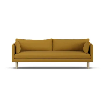 Linnevik Sofa - Luiza Mustard 3972-Eiche weiß geölt, 4-sitzig, ohne Volant - 1898