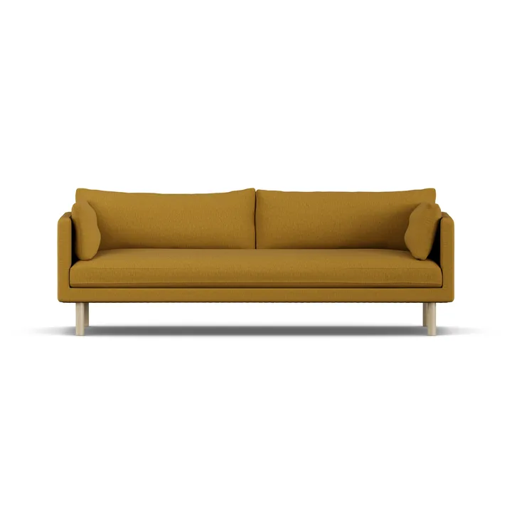 Linnevik Sofa - Luiza Mustard 3972-Eiche weiß geölt, 4-sitzig - 1898