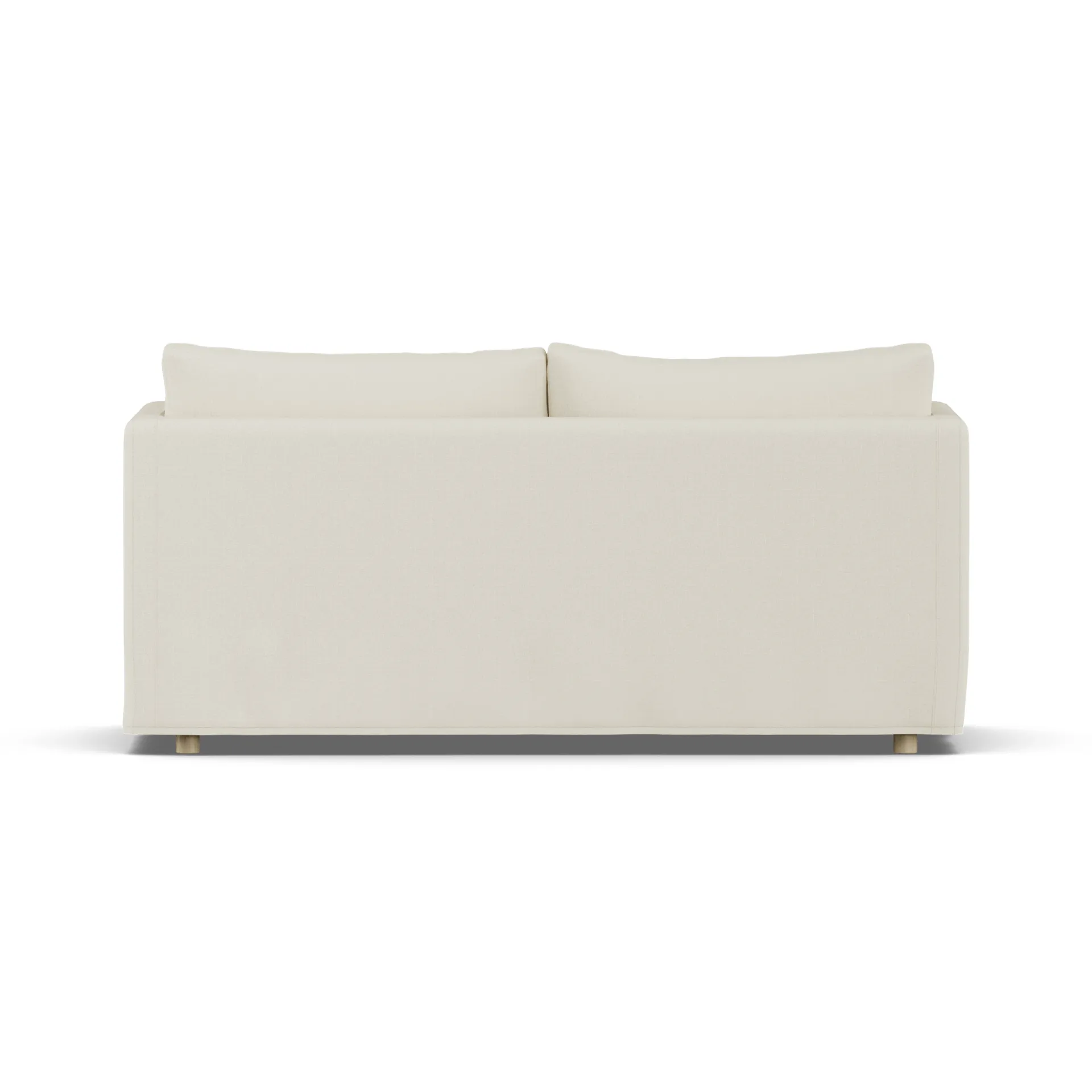 Linnevik Sofa, Oslo Nature 1540-Eiche weiß geölt, 2-sitzig, mit Volant 1898