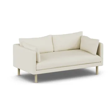 Linnevik Sofa - Oslo Nature 1540-Eiche weiß geölt, 2-sitzig, ohne Volant - 1898