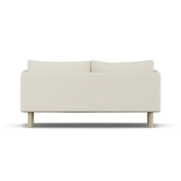 Linnevik Sofa - Oslo Nature 1540-Eiche weiß geölt, 2-sitzig, ohne Volant - 1898