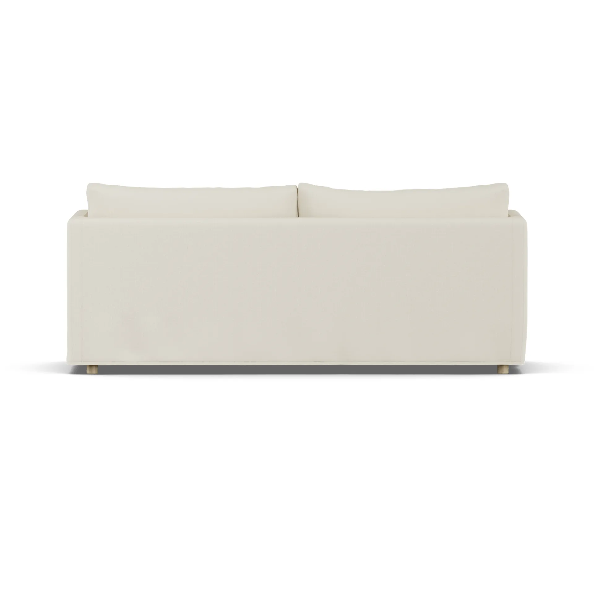Linnevik Sofa, Oslo Nature 1540-Eiche weiß geölt, 3-sitzig, mit Volant 1898