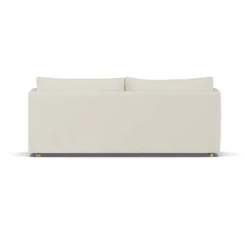 Linnevik Sofa - Oslo Nature 1540-Eiche weiß geölt, 3-sitzig, mit Volant - 1898