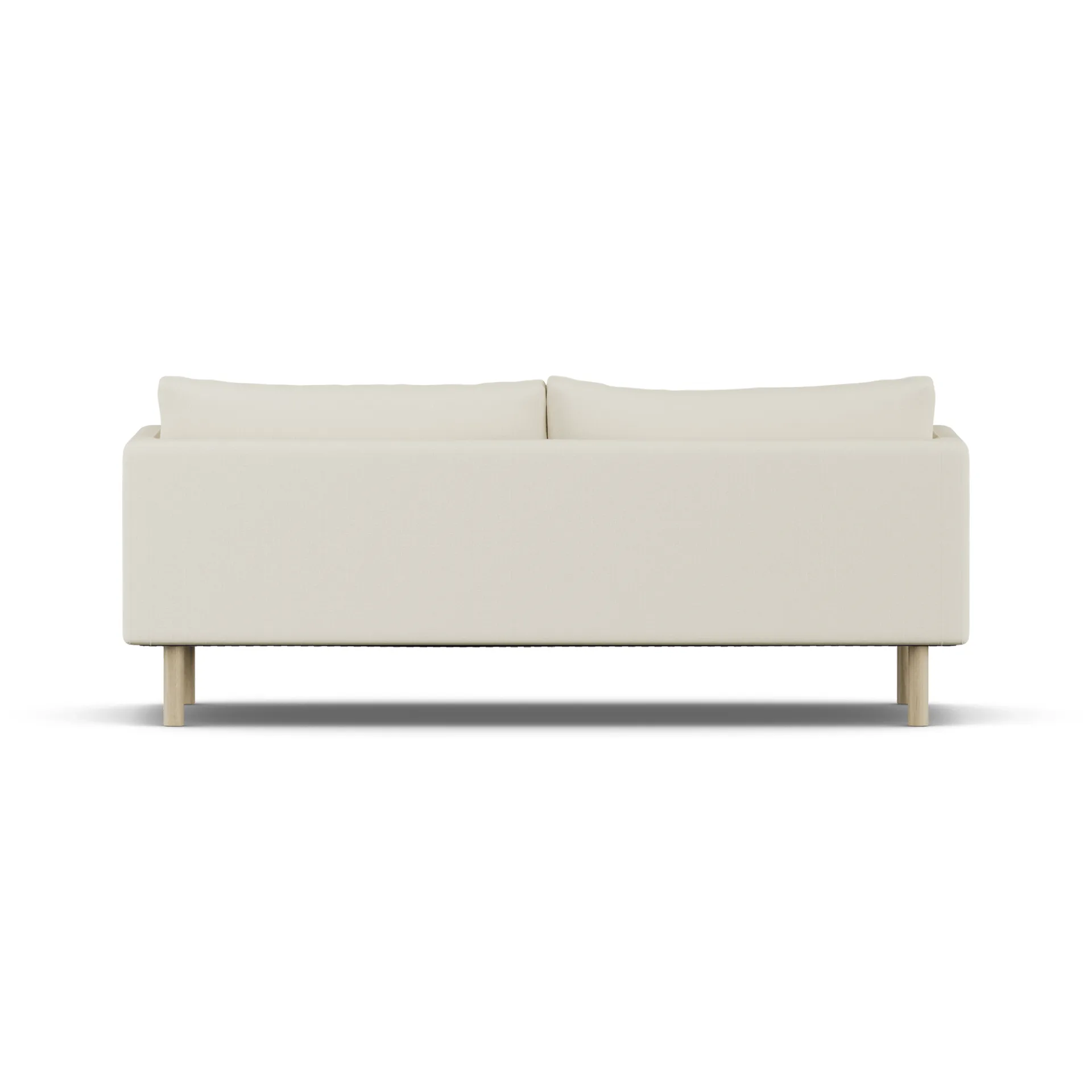 Linnevik Sofa, Oslo Nature 1540-Eiche weiß geölt, 3-sitzig, ohne Volant 1898