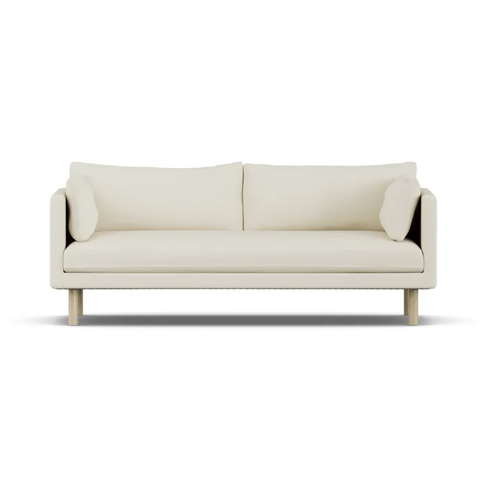 Linnevik Sofa - Oslo Nature 1540-Eiche weiß geölt, 3-sitzig - 1898