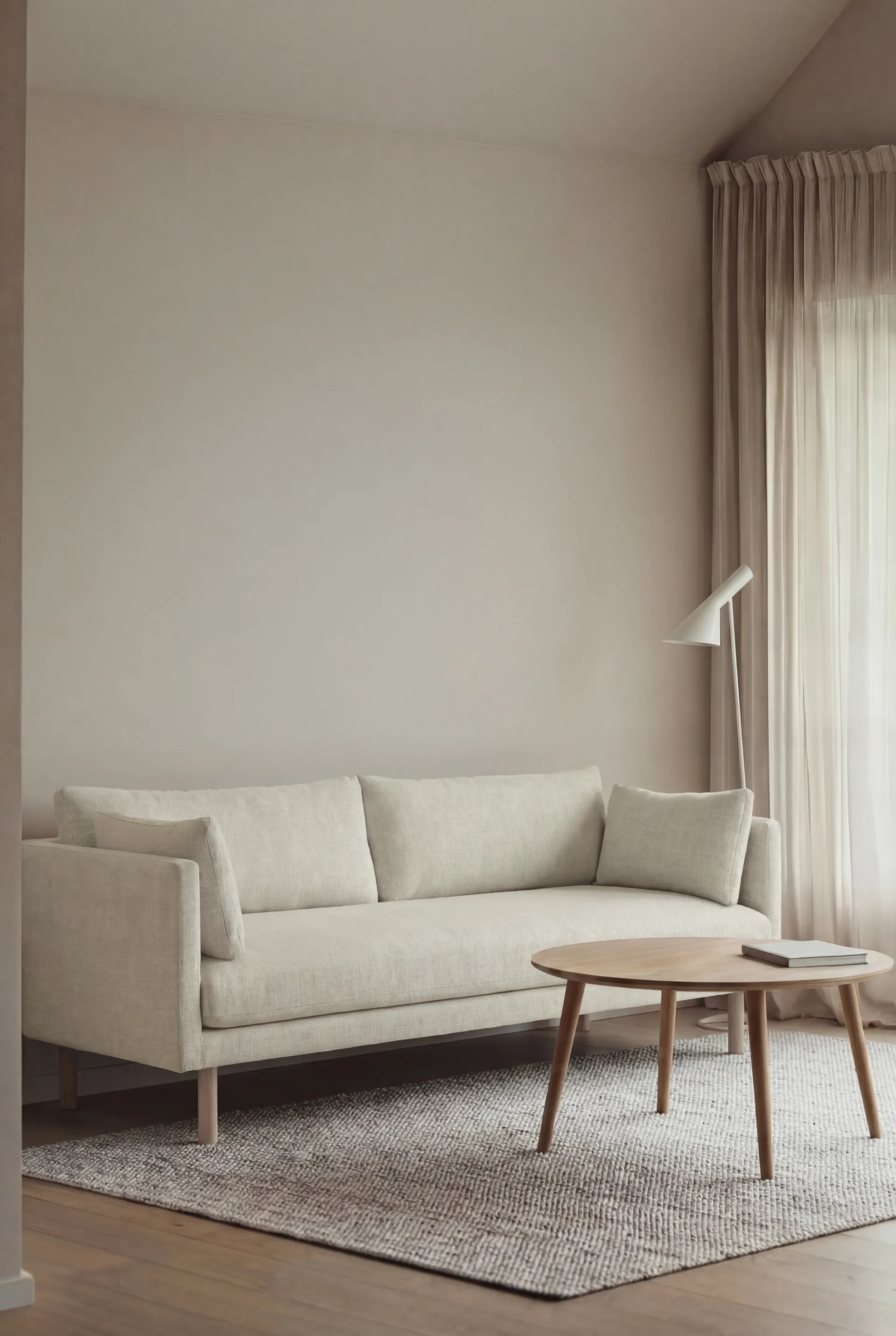 Linnevik Sofa, Oslo Nature 1540-Eiche weiß geölt, 3-sitzig 1898