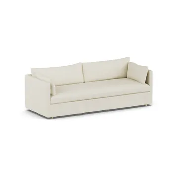 Linnevik Sofa - Oslo Nature 1540-Eiche weiß geölt, 4-sitzig, mit Volant - 1898