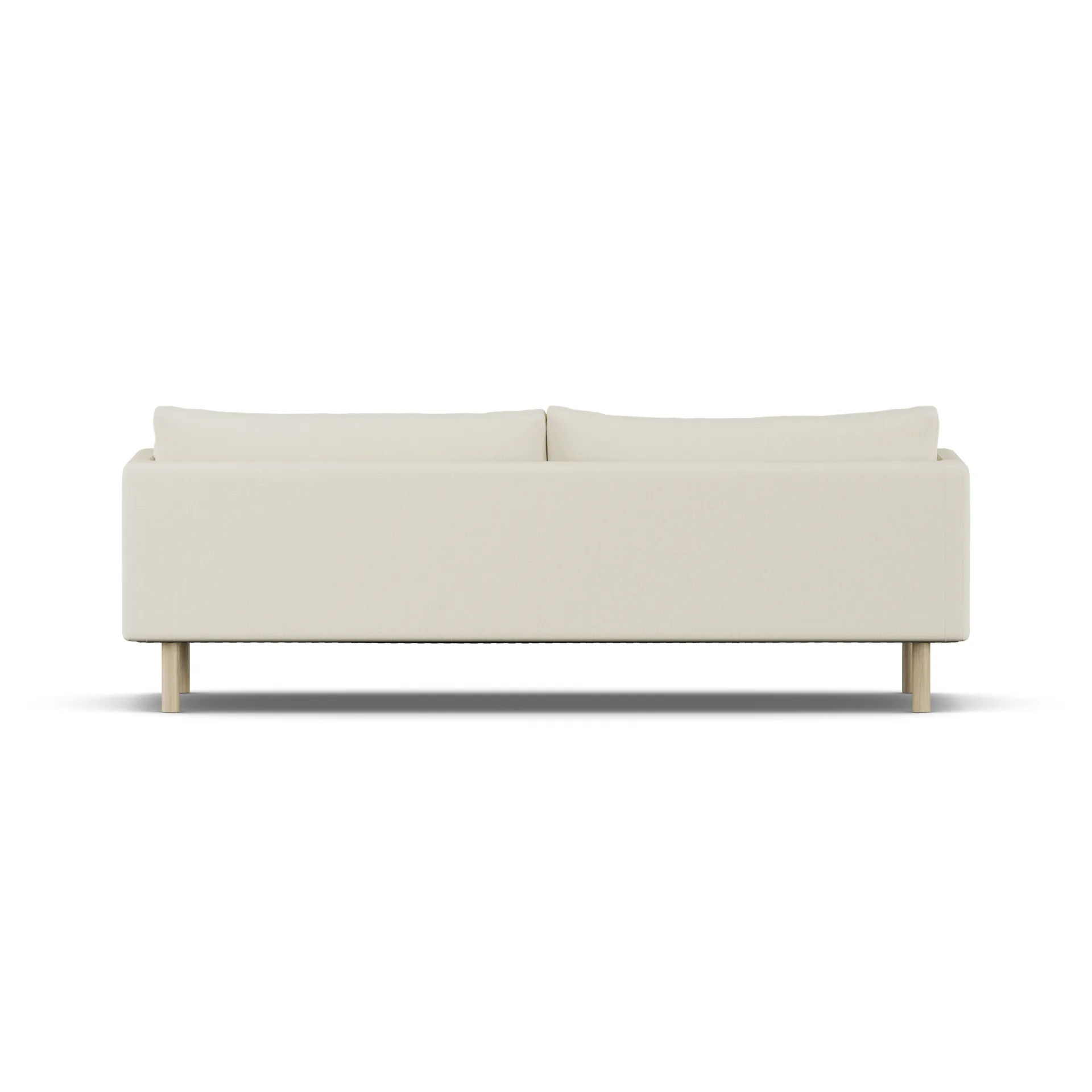 Linnevik Sofa, Oslo Nature 1540-Eiche weiß geölt, 4-sitzig, ohne Volant 1898