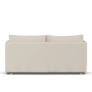 Linnevik Sofa - Same Beige 6670-Eiche weiß geölt, 2-sitzig, mit Volant - 1898