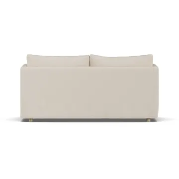Linnevik Sofa - Same Beige 6670-Eiche weiß geölt, 2-sitzig, mit Volant - 1898