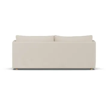Linnevik Sofa - Same Beige 6670-Eiche weiß geölt, 3-sitzig, mit Volant - 1898