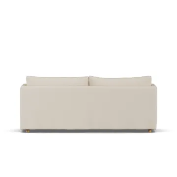 Linnevik Sofa - Same Beige 6670-Eiche weiß geölt, 3-sitzig, mit Volant - 1898