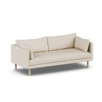 Linnevik Sofa - Same Beige 6670-Eiche weiß geölt, 3-sitzig, ohne Volant - 1898