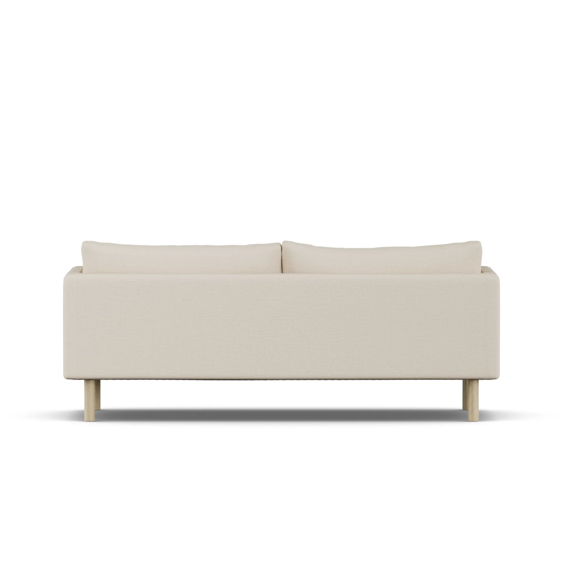 Linnevik Sofa, Same Beige 6670-Eiche weiß geölt, 3-sitzig 1898